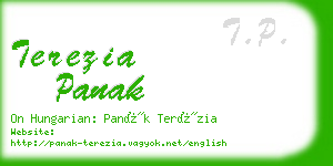 terezia panak business card